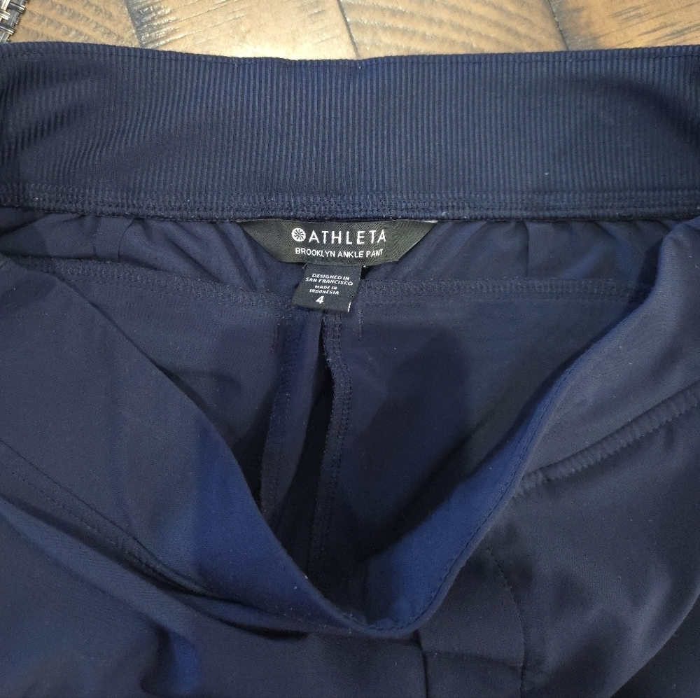 Athleta Brooklyn Mid Rise Ankle Pants Navy - Picture 8 of 8